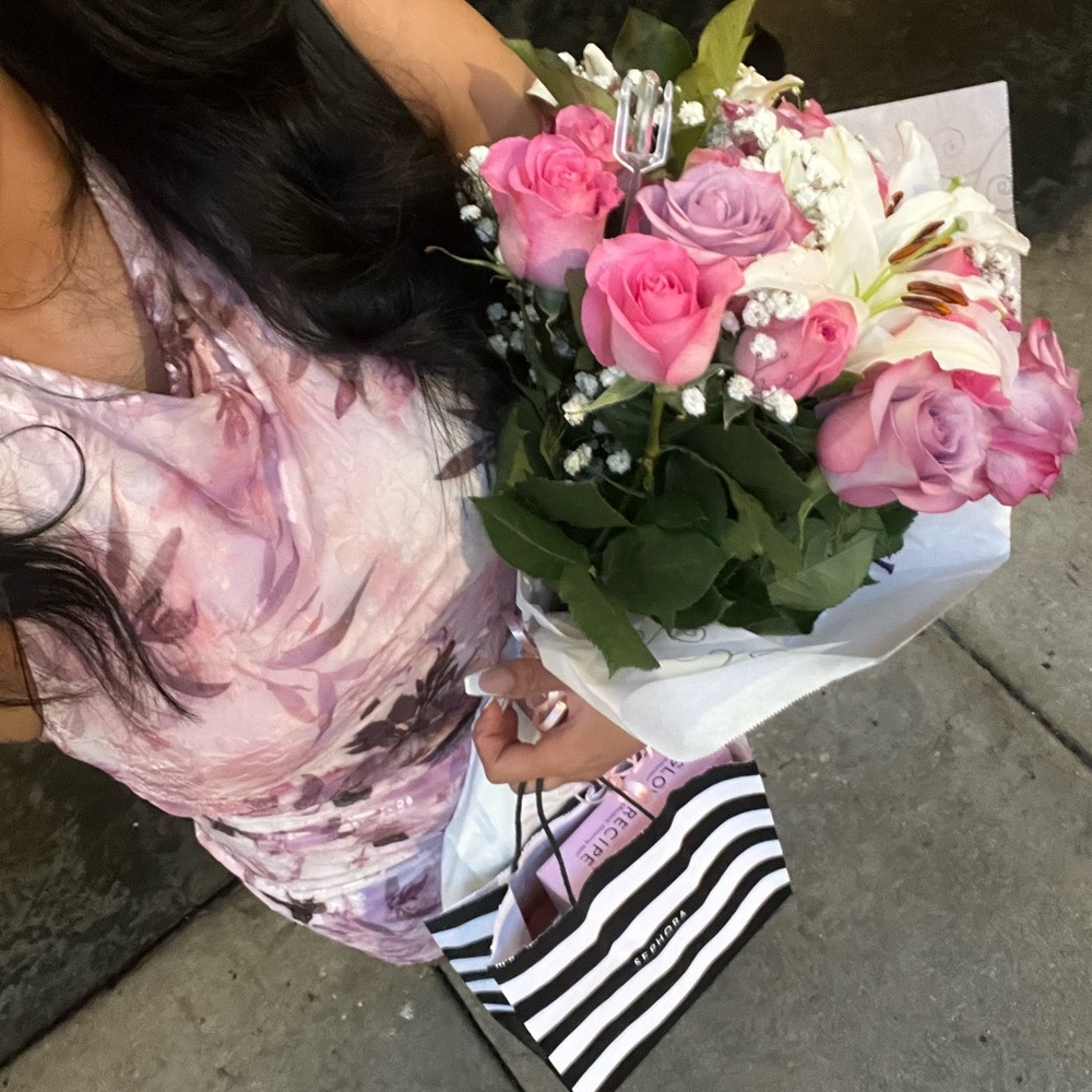 AKIRA Blush Pink Backless Dress